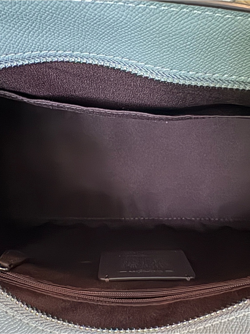 Coach Pebbled Leather Tote & Crossbody in Light Gray - Picture 5 of 9